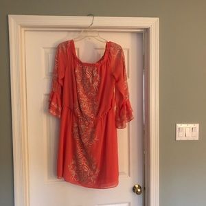 White House Black Market off the shoulder dress.